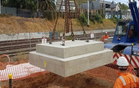 Malvern Substation Concrete Slab Cover Installation