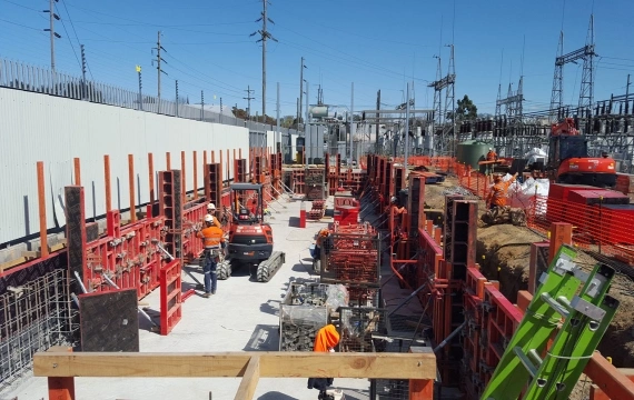 New Foundation at Orange Zone Substation Construction – Multiworks
